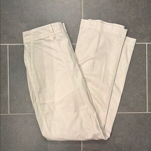 Cream Casual Pants